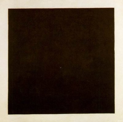 Schwarzes Quadrat door Kazimir Severinovich Malevich